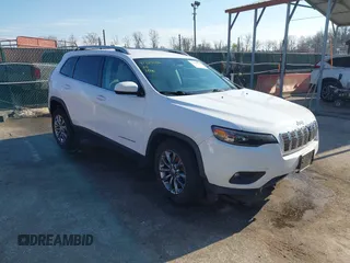 2020 Jeep Cherokee Latitude Plus with VIN 1C4PJMLB0LD604032, listed as a IAAI auction lot 41519586 with 119,454 mi miles. Bid and sale history available at carsss.com. Image 1.