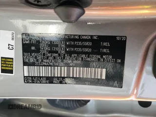 2021 Lexus RX 350 with VIN 2T2JZMAA7MC188225, listed as a Copart auction lot 55760085 with 66,994 mi miles and Salvage Title. Bid and sale history available at DreamBid. Image 14.