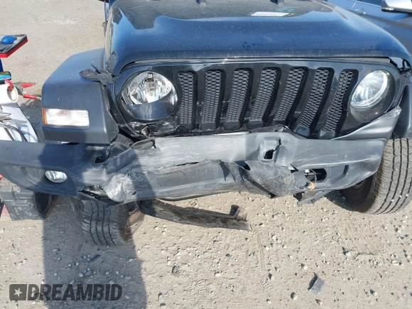 2021 Jeep Wrangler Sport S with VIN 1C4HJXAG6MW744998, listed as a IAAI auction lot 42170965 with 59,373 mi miles and . Bid and sale history available at DreamBid. Image 6.