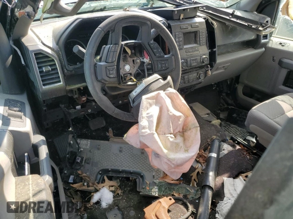 2016 Ford F-150 XLT with VIN 1FTEW1C86GFA28744, listed as a Copart auction lot 55094845 with 23,586 mi miles and Salvage title. Bid and sale history available at DreamBid. Image 8.
