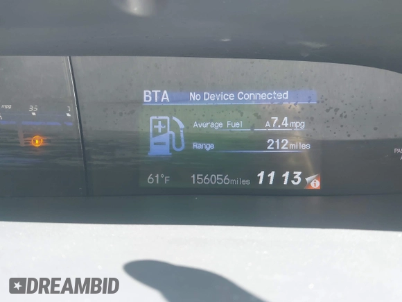 2012 Honda Civic EX-L with VIN 19XFB2F94CE381059, listed as a IAAI auction lot 42107538 with 156,056 mi miles and . Bid and sale history available at DreamBid. Image 7.