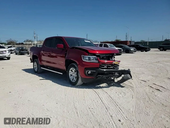 2021 Chevrolet Colorado 2WD LT с VIN 1GCGSCEN3M1147668, выставлен на аукционе Copart как лот 53610805 с пробегом 41 329 миль миль и На запчасти • Non repairable. История ставок и продаж доступна на DreamBid. Изображение 10.