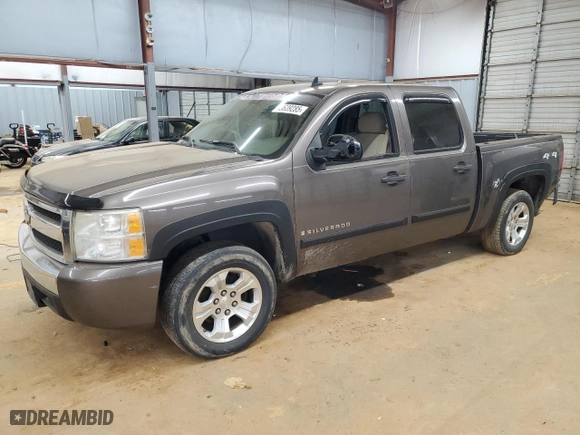 2007 Chevrolet Silverado 1500 LTZ with VIN 2GCEK13M471608557, listed as a Copart auction lot 43639285 with 217,905 mi miles and Salvage Title. Bid and sale history available at carsss.com. Image 1.