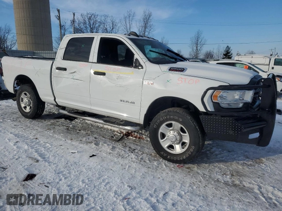 2021 Ram 2500 Tradesman with VIN 3C6UR5CJ6MG598922, listed as a Copart auction lot 46509855 with 21,026 mi miles and Salvage Title. Bid and sale history available at carsss.com. Image 4.