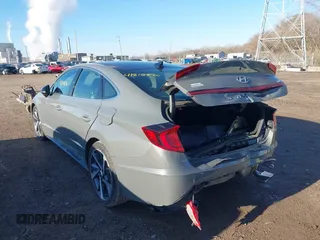 2021 Hyundai Sonata SEL Plus with VIN 5NPEJ4J2XMH069667, listed as a IAAI auction lot 41812876 with 69,326 mi miles and . Bid and sale history available at DreamBid. Image 3.