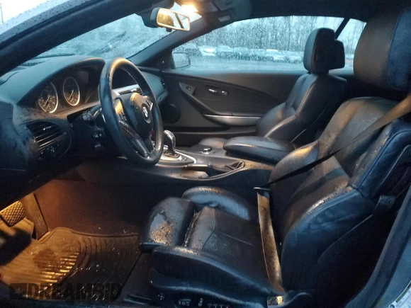 2009 BMW 6 Series 650i with VIN WBAEB53509C224236, listed as a Copart auction lot 86313444 with 82,024 mi miles and Salvage Title. Bid and sale history available at carsss.com. Image 7.