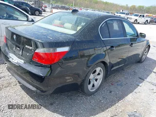 2007 BMW 5 Series 525i with VIN WBANE53577CY05978, listed as a IAAI auction lot 41943909 with 161,541 mi miles and . Bid and sale history available at carsss.com. Image 4.