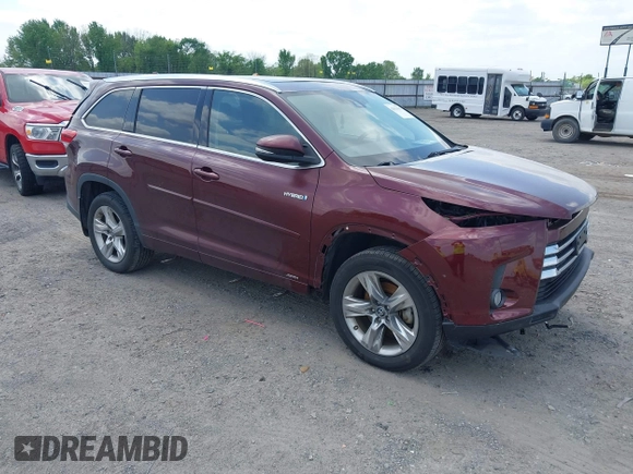 2018 Toyota Highlander Hybrid Limited with VIN 5TDDGRFH7JS046664, listed as a IAAI auction lot 42011413 with 81,374 mi miles and . Bid and sale history available at DreamBid. Image 1.