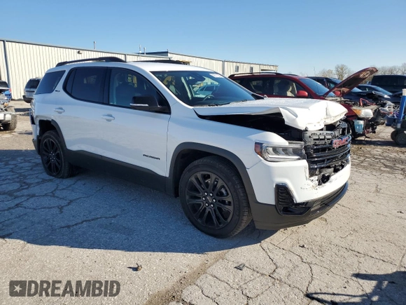 2023 GMC Acadia SLT with VIN 1GKKNMLS4PZ262595, listed as a Copart auction lot 80511654 with 5,132 mi miles and Salvage Title. Bid and sale history available at DreamBid. Image 4.