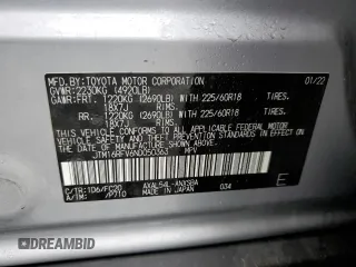 2022 Toyota RAV4 Hybrid SE with VIN JTM16RFV6ND050363, listed as a Copart auction lot 55931115 with 39,372 mi miles and Salvage title. Bid and sale history available at DreamBid. Image 13.