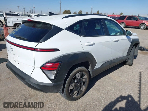 2024 Hyundai Kona SEL with VIN KM8HC3AB5RU143863, listed as a IAAI auction lot 41413492 with 15,841 mi miles. Bid and sale history available at carsss.com. Image 4.