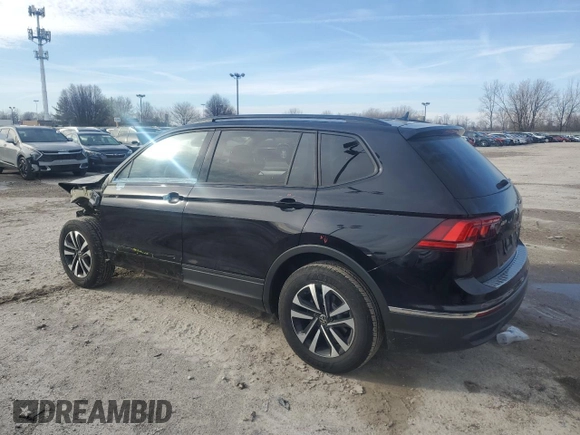 2023 Volkswagen Tiguan S with VIN 3VVFB7AX8PM085672, listed as a Copart auction lot 46102945 with 11,151 mi miles and Salvage title. Bid and sale history available at DreamBid. Image 2.