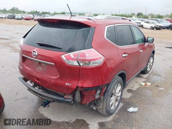 2015 Nissan Rogue SV with VIN 5N1AT2ML2FC813922, listed as a IAAI auction lot 42070058 with 177,592 mi miles and . Bid and sale history available at carsss.com. Image 4.