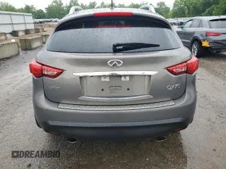 2016 Infiniti QX70 with VIN JN8CS1MW4GM751993, listed as a Copart auction lot 56351675 with Not provided miles and Salvage title. Bid and sale history available at DreamBid. Image 6.
