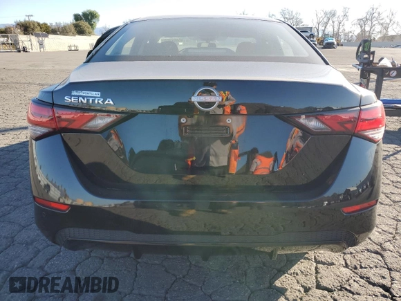 2024 Nissan Sentra S with VIN 3N1AB8BV3RY235455, listed as a Copart auction lot 46462465 with 20,589 mi miles and Salvage Title. Bid and sale history available at carsss.com. Image 6.