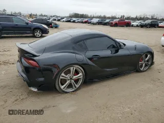 2020 Toyota GR Supra 3.0 with VIN WZ1DB4C00LW026728, listed as a Copart auction lot 42990845 with 19,815 mi miles and Non Repairable. Bid and sale history available at carsss.com. Image 3.