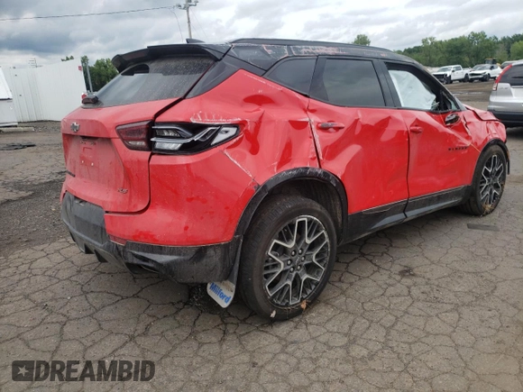 2023 Chevrolet Blazer RS с VIN 3GNKBKRS4PS162078, выставлен на аукционе Copart как лот 63374485 с пробегом Не указан миль и Списание • Salvage title. История ставок и продаж доступна на DreamBid. Изображение 3.