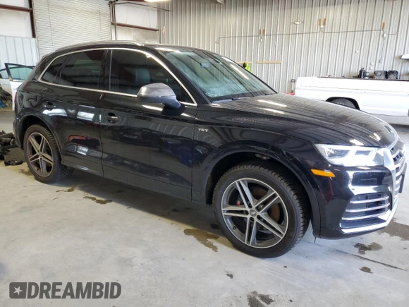 2018 Audi SQ5 Premium Plus with VIN WA1A4AFY7J2119403, listed as a Copart auction lot 88798535 with Not Provided miles and Salvage Title. Bid and sale history available at DreamBid. Image 4.