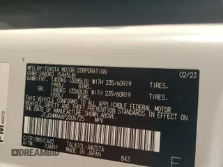 2023 Lexus RX with VIN JTJCHMAA6P2006725, listed as a Copart auction lot 76269404 with 48,086 mi miles and Salvage Title. Bid and sale history available at carsss.com. Image 13.