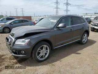 2014 Audi Q5 Premium Plus with VIN WA1LFAFP9EA052471, listed as a Copart auction lot 56476695 with 109,585 mi miles and Salvage title. Bid and sale history available at DreamBid. Image 1.