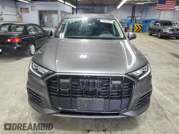 2021 Audi Q7 Premium Plus with VIN WA1LXAF7XMD035947, listed as a Copart auction lot 59604885 with 25,850 mi miles and Salvage title. Bid and sale history available at DreamBid. Image 5.