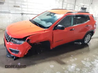 2021 Jeep Compass Sport z VIN 3C4NJDAB8MT502564, wystawiony jako Copart lot #57710475 z przebiegiem 42 448 mil mil oraz Czysty tytuł • Clean title. Historia ofert i sprzedaży dostępna na DreamBid. Obrazek 1.
