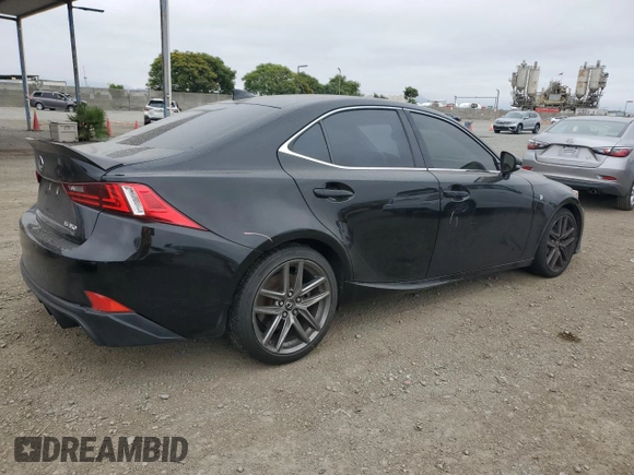 2014 Lexus IS 350 with VIN JTHBE1D2XE5013066, listed as a Copart auction lot 59711195 with 67,179 mi miles and Salvage title. Bid and sale history available at DreamBid. Image 3.