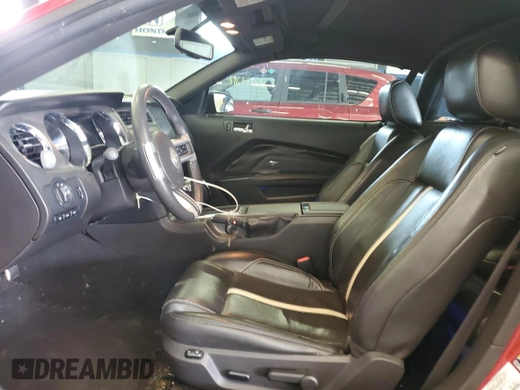 2010 Ford Mustang GT with VIN 1ZVBP8FH2A5100327, listed as a Copart auction lot 58474295 with 50,752 mi miles and Salvage title. Bid and sale history available at DreamBid. Image 7.