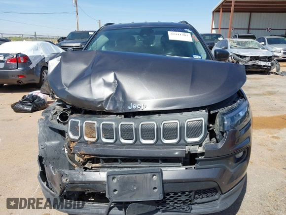 2022 Jeep Compass Latitude с VIN 3C4NJCBB5NT106599, выставлен на аукционе IAAI как лот 42111402 с пробегом 68 910 миль миль и . История ставок и продаж доступна на DreamBid. Изображение 11.