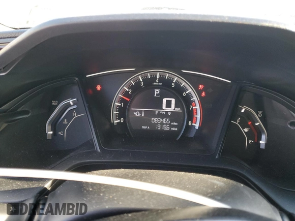 2018 Honda Civic Sedan LX with VIN 19XFC2F56JE004353, listed as a Copart auction lot 49499755 with 83,465 mi miles and Salvage Title. Bid and sale history available at carsss.com. Image 9.