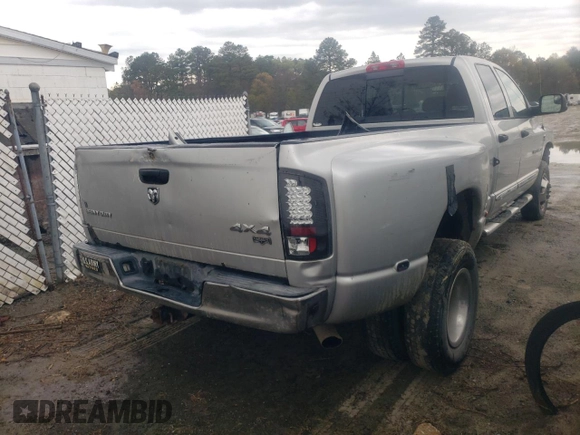 2006 Dodge 3500 SLT with VIN 3D7MX48C16G250361, listed as a Copart auction lot 50033215 with 242,398 mi miles and Salvage Title. Bid and sale history available at carsss.com. Image 3.