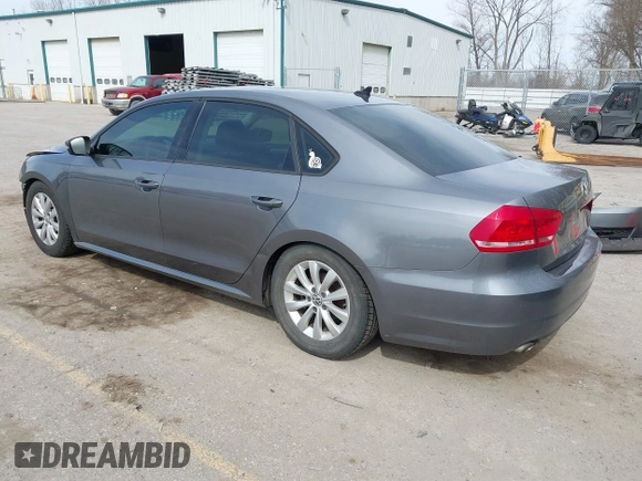 2015 Volkswagen Passat 1.8T Limited Edition with VIN 1VWAT7A31FC049502, listed as a IAAI auction lot 41833759 with 121,099 mi miles. Bid and sale history available at carsss.com. Image 3.