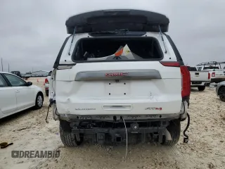 2021 GMC Yukon AT4 with VIN 1GKS2CKD1MR287374, listed as a Copart auction lot 44615715 with 57,552 mi miles and Salvage Title. Bid and sale history available at carsss.com. Image 6.