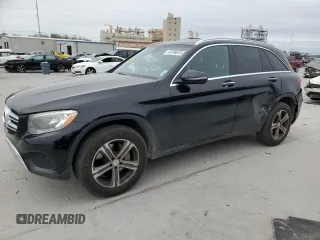 2017 Mercedes-Benz GLC with VIN WDC0G4JB2HF149497, listed as a Copart auction lot 45184615 with 156,265 mi miles and Salvage Title. Bid and sale history available at carsss.com. Image 1.
