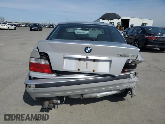 1998 BMW 3 Series 328iA with VIN WBACD4322WAV65078, listed as a Copart auction lot 48259125 with 158,640 mi miles and Salvage Title. Bid and sale history available at carsss.com. Image 6.
