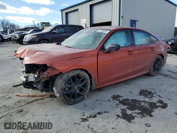 2022 Honda Civic Si z VIN 2HGFE1E51NH472797, wystawiony jako Copart lot #87705285 z przebiegiem Nie podano mil oraz Szkoda całkowita • Salvage title. Historia ofert i sprzedaży dostępna na DreamBid. Obrazek 1.