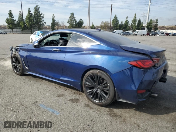 2020 Infiniti Q60 Luxe with VIN JN1EV7EK0LM341036, listed as a Copart auction lot 82596184 with 88,535 mi miles and Salvage Title. Bid and sale history available at carsss.com. Image 2.