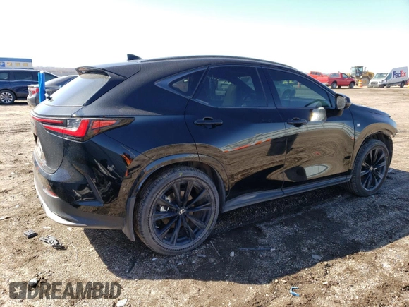 2023 Lexus NX with VIN 2T2KGCEZ5PC030443, listed as a Copart auction lot 48244224 with 10,010 mi miles. Bid and sale history available at carsss.com. Image 3.