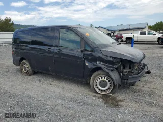 2018 Mercedes-Benz Metris Passenger Van with VIN WD4PG2EEXJ3500442, listed as a Copart auction lot 69496814 with 55,673 mi miles and Salvage Title. Bid and sale history available at carsss.com. Image 4.