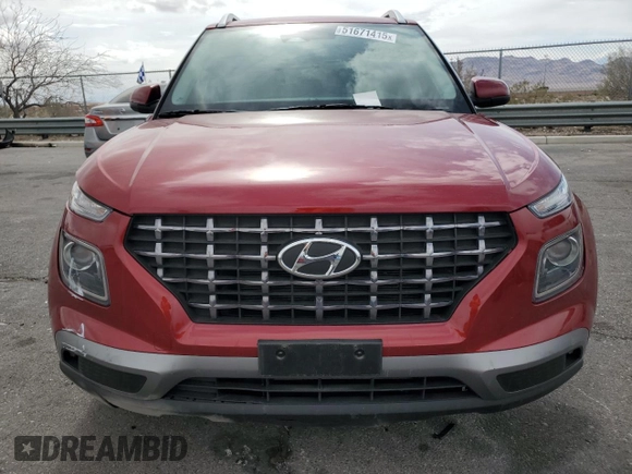 2024 Hyundai Venue SEL with VIN KMHRC8A3XRU303908, listed as a Copart auction lot 51671415 with 12,649 mi miles and Salvage title. Bid and sale history available at DreamBid. Image 5.