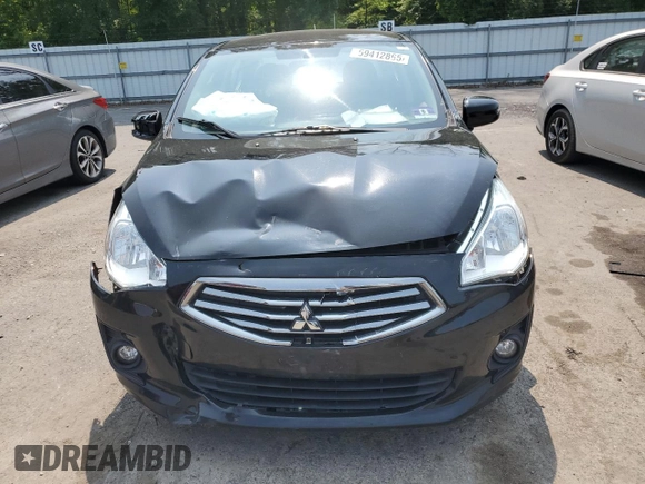 2019 Mitsubishi Mirage ES with VIN ML32F3FJ4KHF08135, listed as a Copart auction lot 59412865 with 89,324 mi miles and Salvage title. Bid and sale history available at DreamBid. Image 5.