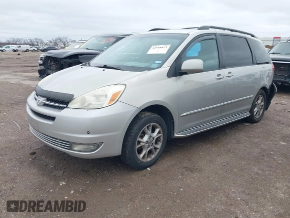 2004 Toyota Sienna XLE with VIN 5TDZA22CX4S072592, listed as a IAAI auction lot 41558873 with 267,785 mi miles and . Bid and sale history available at DreamBid. Image 2.