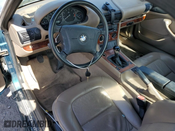 1997 BMW 3 Series 1.9L with VIN 4USCH7325VLE03227, listed as a Copart auction lot 44815605 with 45,842 mi miles and Salvage Title. Bid and sale history available at carsss.com. Image 8.
