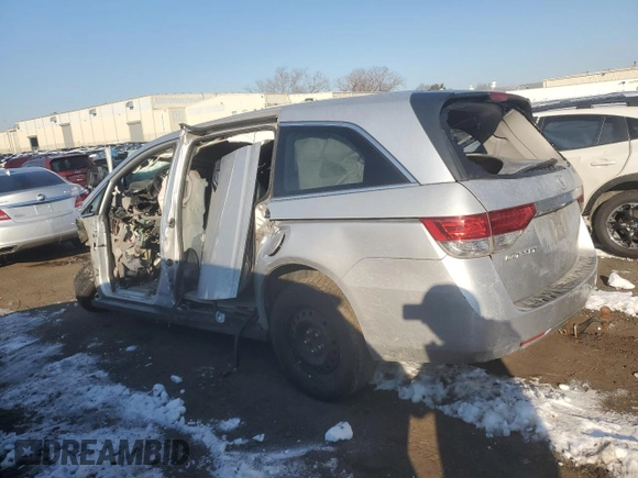 2014 Honda Odyssey LX with VIN 5FNRL5H23EB024660, listed as a Copart auction lot 41868745 with Not Provided miles and Salvage Title. Bid and sale history available at DreamBid. Image 2.