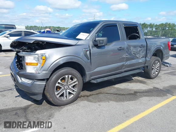 2022 Ford F-150 XL with VIN 1FTFW1E80NFB25405, listed as a IAAI auction lot 42496272 with 46,081 mi miles and . Bid and sale history available at DreamBid. Image 21.