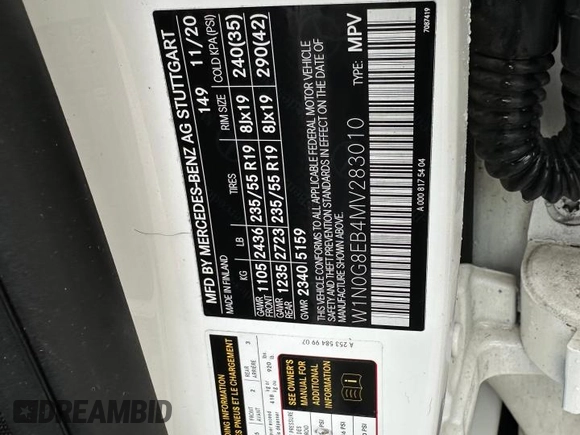 2021 Mercedes-Benz GLC 300 с VIN W1N0G8EB4MV283010, выставлен на аукционе Copart как лот 64959975 с пробегом 110 910 миль миль и Чистый • Clean title. История ставок и продаж доступна на DreamBid. Изображение 10.