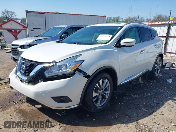 2016 Nissan Murano S with VIN 5N1AZ2MH0GN155422, listed as a IAAI auction lot 41979773 with 107,424 mi miles and . Bid and sale history available at carsss.com. Image 18.