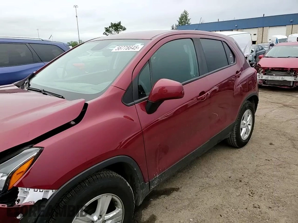 2021 Chevrolet Trax LS z VIN KL7CJKSB5MB327988, wystawiony jako Copart lot #56778645 z przebiegiem 26 312 mil mil oraz Nie do naprawy • Non repairable. Historia ofert i sprzedaży dostępna na DreamBid. Obrazek 13.