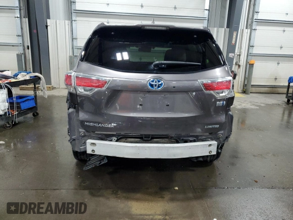 2016 Toyota Highlander Hybrid Limited with VIN 5TDDCRFH5GS018091, listed as a Copart auction lot 55477404 with 101,480 mi miles and Salvage Title. Bid and sale history available at carsss.com. Image 6.