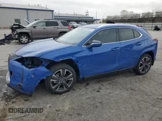 2025 Lexus UX with VIN JTHUCJDH7S2004454, listed as a Copart auction lot 84698594 with 9,684 mi miles and Salvage Title. Bid and sale history available at carsss.com. Image 1.